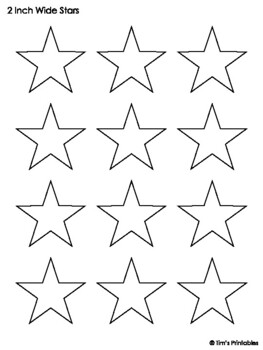 Printable 3 Inch Star Template