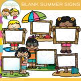 Blank Signs for Summer Clip Art