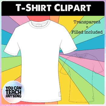 Blank TShirt Clipart by Indie Education | TPT
