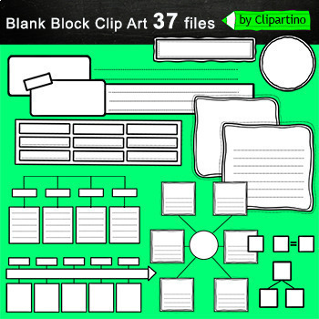 Preview of Blank Tables and blocks Clip Art/ Template for worksheet