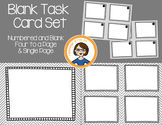 Blank Task Cards  - Numbered and Empty