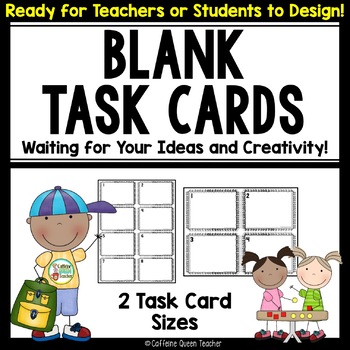 Preview of Blank Task Cards for Teachers or Students DOLLAR DEAL