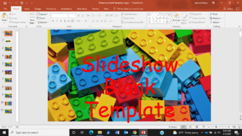 Preview of Blank Template PowerPoint Slideshow, LEGO Theme