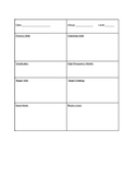 Blank Template for Planning Guided Reading Groups