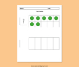 Blank Ten Frame Template Large Double 2 Card 10 Number Act