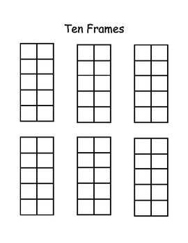 Blank Ten Frames by Golden Delicious Education | TpT