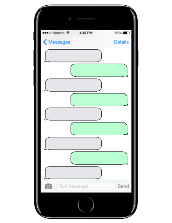 Blank Text Message Conversation by Sandcastle17 TpT