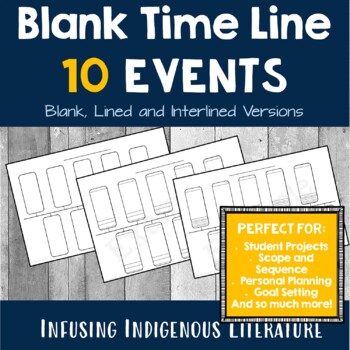 Preview of Blank Timeline/ Time Line Template - 10 Events