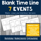 Blank Timeline / Time Line Template - 7 Events