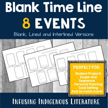 Preview of Blank Timeline / Time Line Template - 8 Events