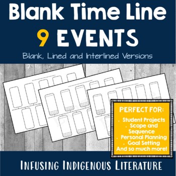 Preview of Blank Timeline / Time Line Template - 9 Events