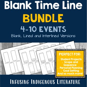 Preview of Blank Timeline BUNDLE: 4 - 10 Events