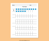 Blank Twenty Frame Template 20 Number Card 1-20 Activities