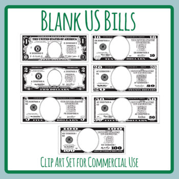 blank dollar bill clip art