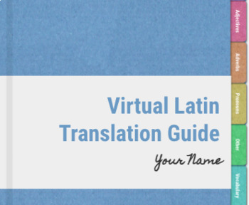 Preview of Blank Virtual Latin Translation Guide
