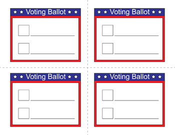 Blank Voting Ballot Template | Mock Election Day Paper Printables ...