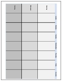 Blank Weekely Schedule Visual