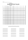 Blank Word Search Grid