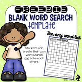 blank word search template teaching resources teachers pay teachers