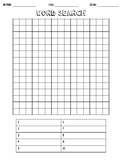 free printable blank word search maker