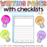 Blank Writing Page with Picture and Guided Lines- INCLUDES