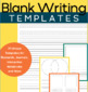 Blank Writing Paper Bundle by Fuzzybug Workshop | TpT