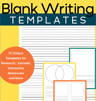 Preview of Blank Writing Paper Bundle