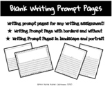 Blank Writing Prompt Pages