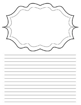 Blank Writing Stationery/Paper for Upper Grades - Lined ...