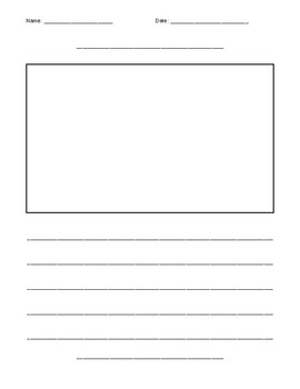 Writing Template With Lines And Picture Box Worksheets Teaching Resources Tpt