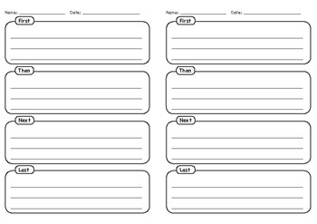 Blank Writing Paper – Picture, Sequencing, Opinion by Made by Mindy