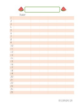 Preview of Blank checklist template