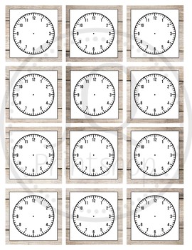blank clock faces teaching resources teachers pay teachers
