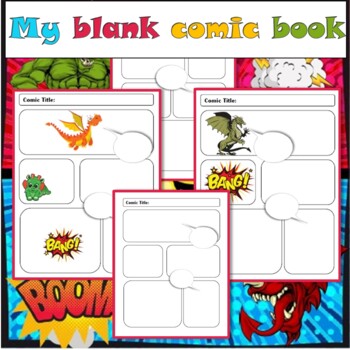 Comic Strip Template, Comic Book Paper