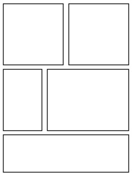 Preview of Blank comic strip pages