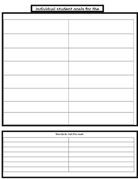 Preview of Blank lesson plan template