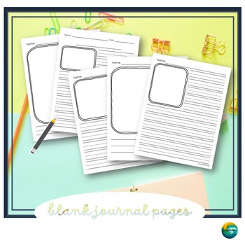 Preview of Blank pages for Emerging Journal Writing | Blank Draw and Write Pages