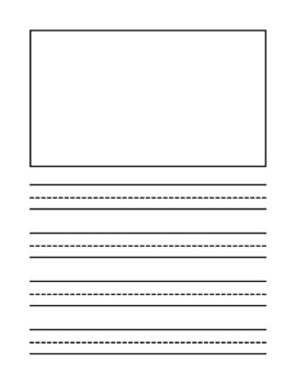 Preview of Blank writing with picture rectangle