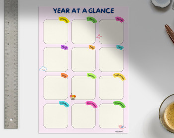 Preview of Blank year at a glance