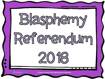 Preview of Blasphemy Referendum