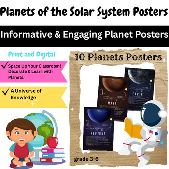 Preview of Blast Off! Explore the Solar System with Planet Posters (Grades 3-6)