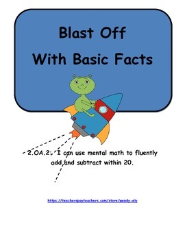 Preview of Blast Off with Basic Facts---2.OA.2