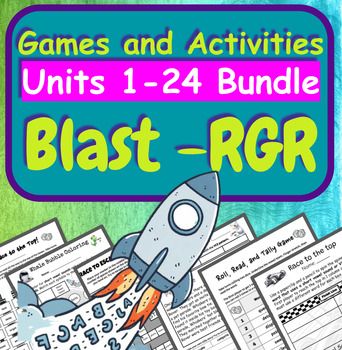 Preview of Blast RGR Units 1-24 Games and Activities SOR Really Great Reading Phonics