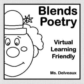 Preview of Blend Poems - 5 Editions, Printed and Virtual Learning- Black and White