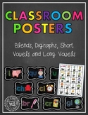 Classroom Phonics Posters {chalkboard theme}