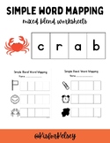 Blend Word Mapping Worksheets SOR Activities Centers Kinde