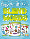 Blend Word Sets Clipart Mega Bundle Part 1 {Zip-A-Dee-Doo-