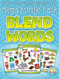 Blend Word Sets Clipart Mega Bundle Part 2 {Zip-A-Dee-Doo-