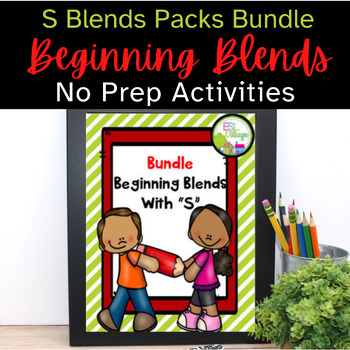 Preview of Beginning Blends with S BUNDLE