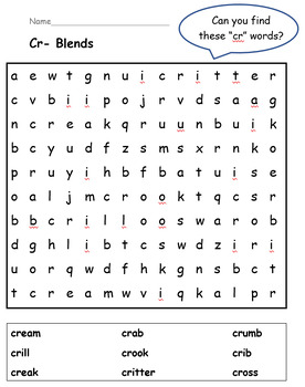 Preview of Blend word search